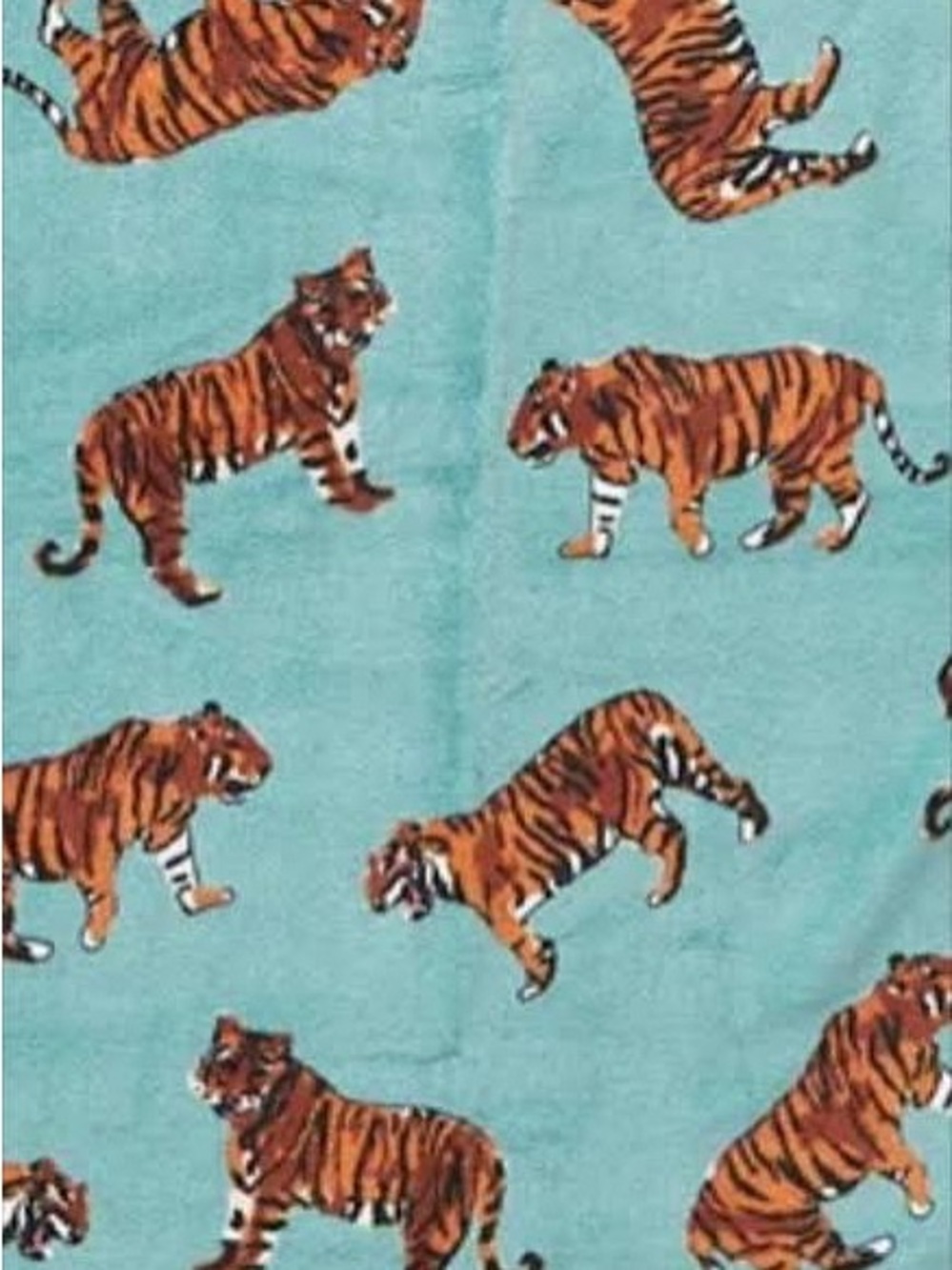 Vera Bradley 80 in by 50 in fleece throw blanket in Bali tigers - Picture 5 of 5